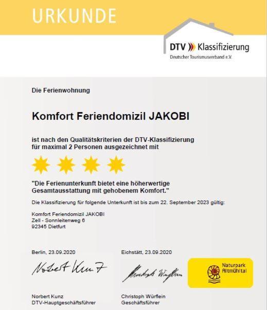 Komfort Feriendomizil Jakobi Dietfurt Kültér fotó